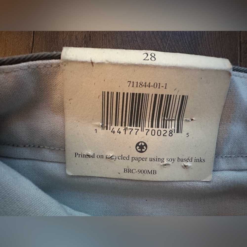 Vintage Banana Republic Chino Shorts Size 28 Gray Y2K Summer NWT - Picture 4 of 7